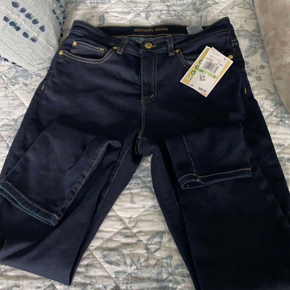 Brand new Michael Kors Size 8 dark jeans